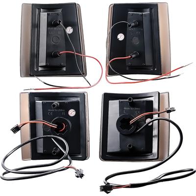 1994-00 Chevrolet, GMC Pickup, Suburban, Jimmy; Front Marker Lamp Set; Upper & Lower; Smoked Lens; Amber LED