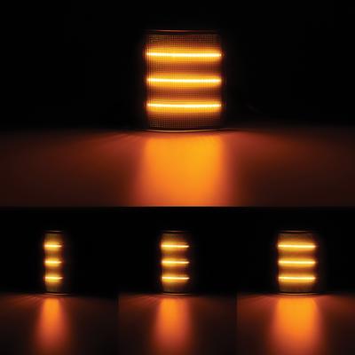 1994-00 Chevrolet, GMC Pickup, Suburban, Jimmy; Front Marker Lamp Set; Upper & Lower; Smoked Lens; Amber LED