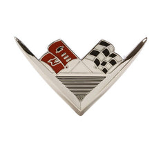 Trim Parts 1961 Chevrolet Full Size Car 348 V-8 Trunk Emblem W/Fasteners, Each - (2140)