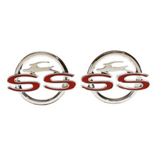 Trim Parts 1962 Chevrolet Impala Rear Quarter Panel "SS" Emblem W/Fateners, Pair - (2175)