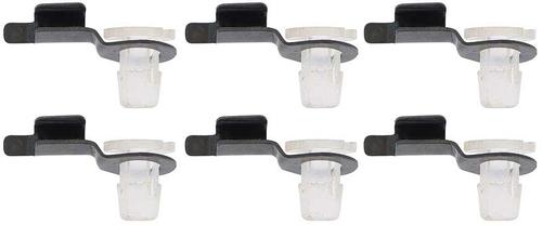 1964-66 Mustang, 66-67 Bronco; Door Latch Rod Retainer; OE Style Metal Clip; 6 Piece Set