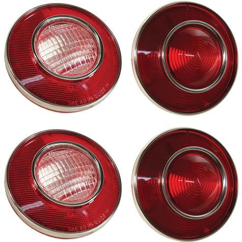 1974 Chevrolet Corvette; Tail Light Set; W/Backup Lights 4 Pieces
