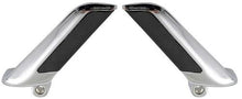 1965-66 Mustang; Deluxe Pony Interior; Inner Door Handle Set; With Black Leather Inserts