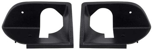 1971-73 Ford Mustang; Door Handle Trim Plates; Deluxe Interior; Black