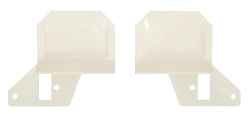 1969-70 Ford Mustang/Mercury Cougar; Deluxe Interior; Door Handle Trim Plates; White