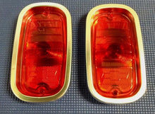 1960-1966 CHEVROLET GMC PICK-UP TRUCK REAR TAIL LIGHT LENS & BEZEL SET W/BOWTIE