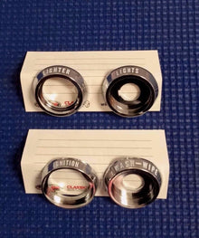 1968 CHEVROLET CAMARO PONTIAC FIREBIRD DASH CHROME KNOB BEZEL 4 PIECE SET NEW