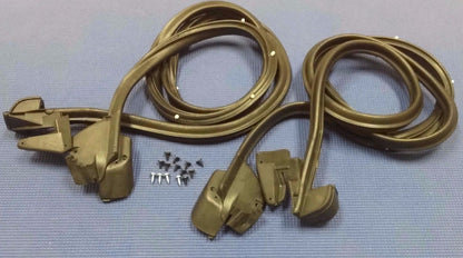 1969-1972 BUICK SKYLARK PONTIAC GRAND PRIX DOOR RUBBER WEATHER SEAL SET W/ CLIPS