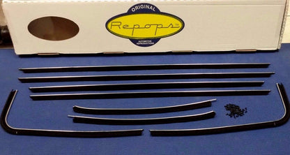 1970 - 1972 BUICK SKYLARK 2DR COUPE DOOR WINDOW FELT FUZZIES RUBBER SEAL KIT
