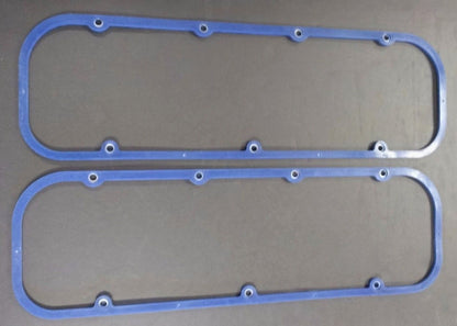 CHEVROLET BIG BLOCK ENGINE BLUE SILICONE WITH STEEL CORE VALVE COVER GASKETS SET