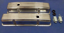 1957-1986 CHEVROLET GMC PICKUP TRUCK SML BLK TALL FINNED ALUMINUM VALVE COVERS