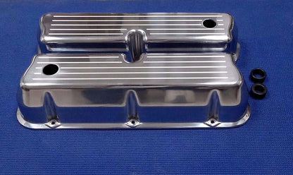 1962-1985 FORD MUSTANG PICKUP 289 302 351W TALL POLISHED ALUMINUM VALVE COVERS