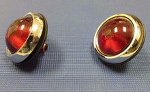 HOT ROD VINTAGE RAT ROD CUSTOM PONTIAC REAR TAIL CHROME LIGHT SET W/ GLASS LENS