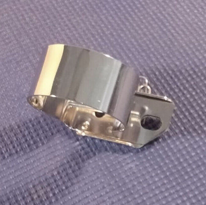 FORD CHEVROLET V8 ENG IGNITION COIL LAYDOWN OR FIREWALL CHROME MOUNTING BRACKET