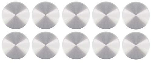 1968-73 Window Handle Screw Cover Plate; 10 Piece Bulk Set