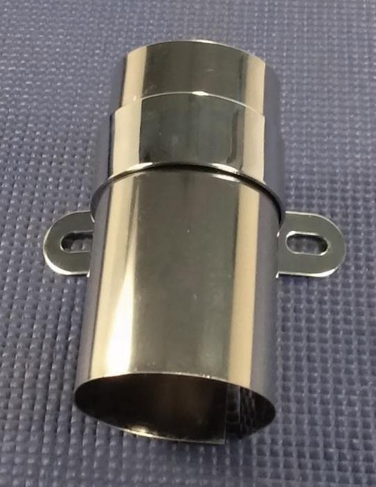 V8 ENG IGNITION COIL LAYDOWN OR FIREWALL CHROME MOUNTING BRACKET & COVER KIT