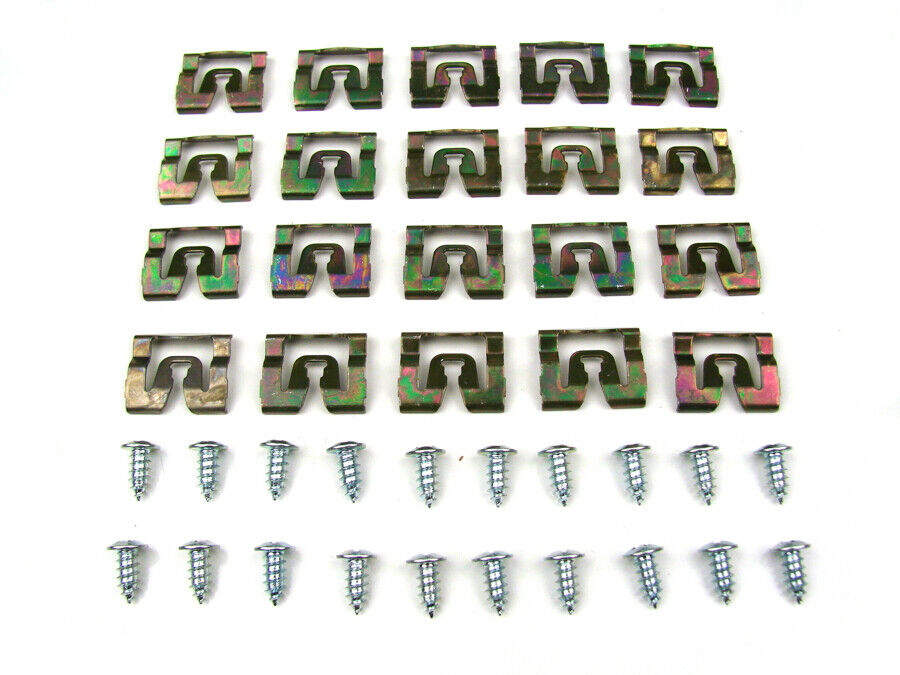 1971 - 1974 DODGE - CHARGER - 2 DOOR COUPE FRONT WINDSHIELD MOLDING CLIP KIT