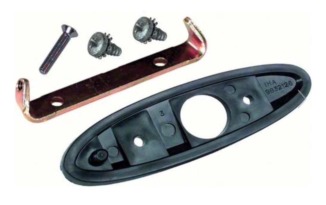 Outside Bullet Mirror Mounting Set 1970-1981 Firebird Camaro Nova GTO 442