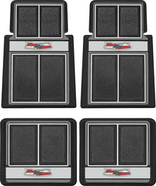1955-57 Chevy Bel Air 150 210; Floor Mat Set with "Chevrolet" Crest Front & Rear