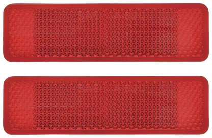 1969 Dodge Plymouth A & B-Body; Rear Side Marker Lens; Red; Pair