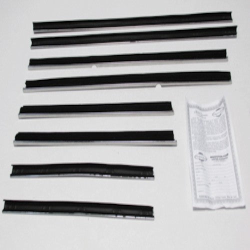 1969-70 Dodge B-Body 2-Door Convertible Door Window Felt Rubber Seal 8 Pc Kit