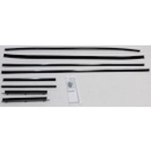 71 72 73 74 Plymouth Barracuda Coupe Door Window Felt Rubber Seal 8 Pc Kit