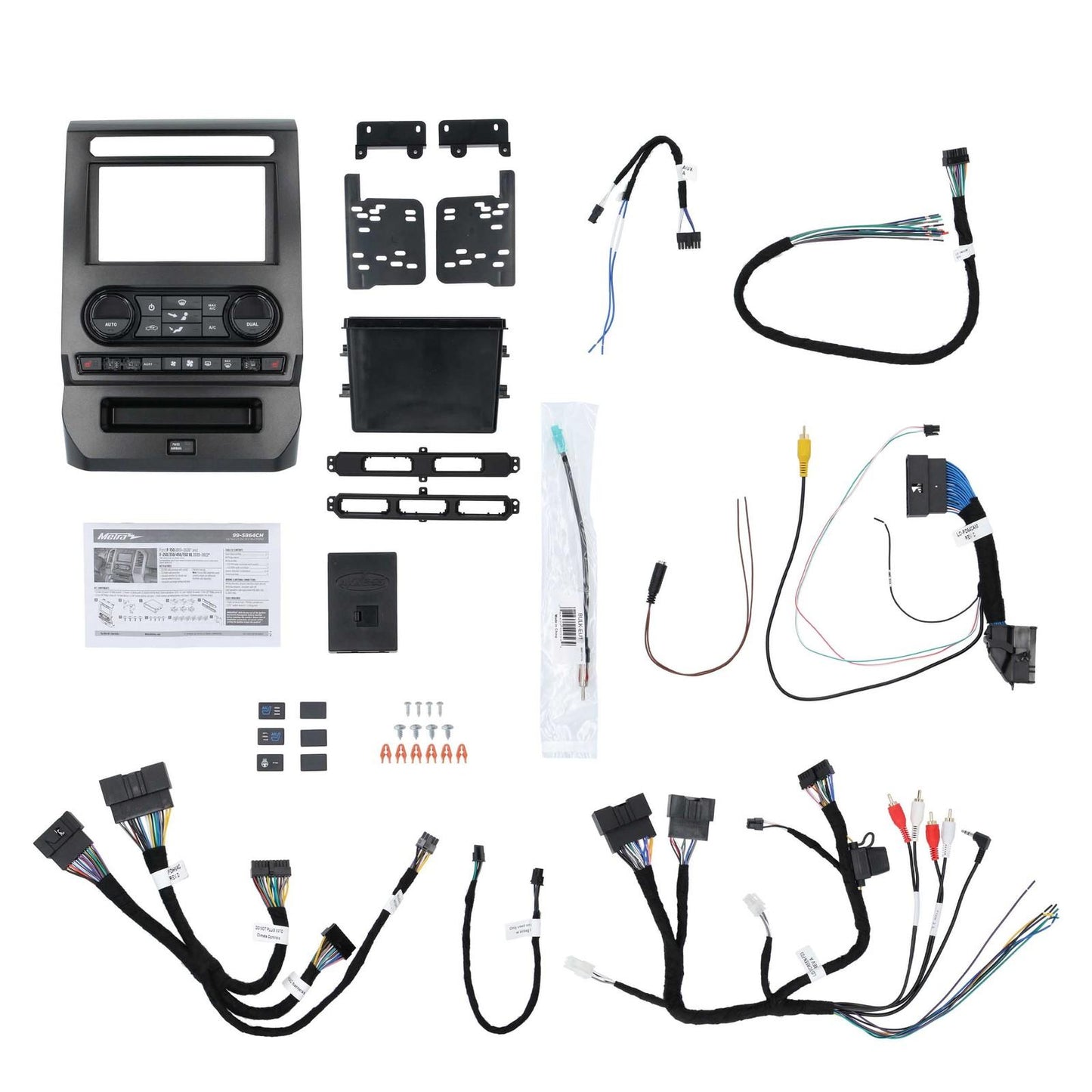 Metra 99-5864CH Ford F-150 2015-17 8" Screen Dash Kit