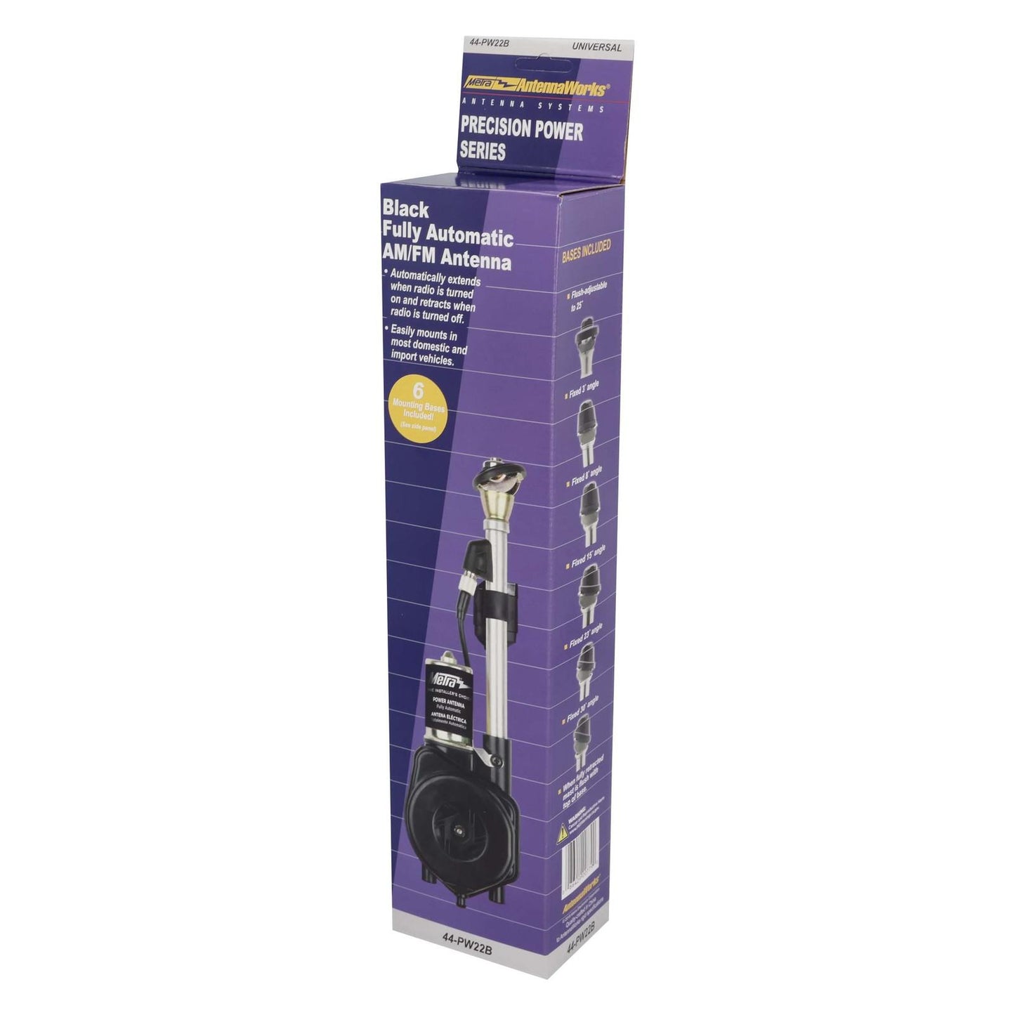 Metra 44-PW22B Fully Automatic Power Antenna - Black Metra 44-PW22B
