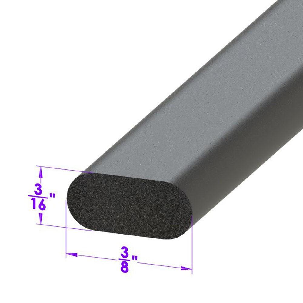 3/8" X 3/16" Rectangle Shaped Extrusion - LP 80-J