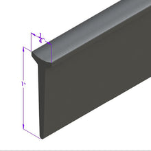 Swing-Out Windshield Seal 1" "T" Rubber - LP 49