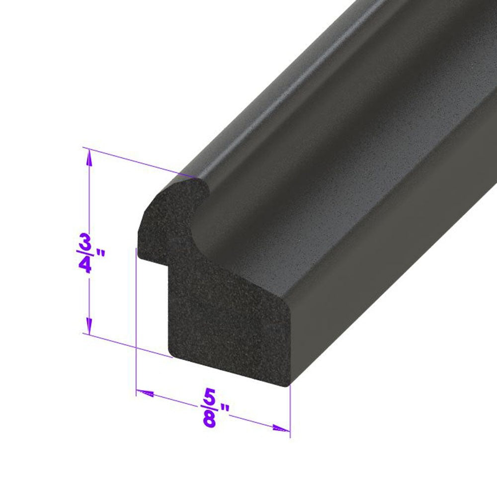 Trunk Seal For Cars with narrow gutters, Sponge Rubber - LP 50-B