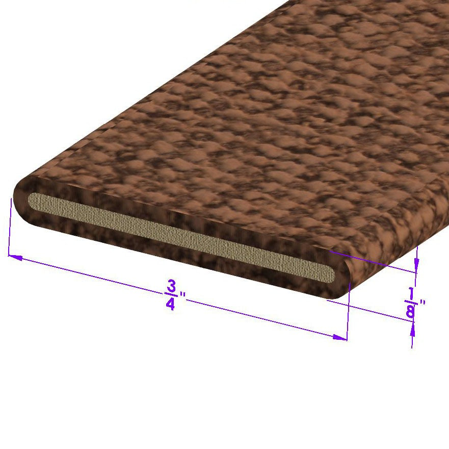 Cowl and Hood Seal - Brown Cloth, 11/16" Wide - LP 14-H