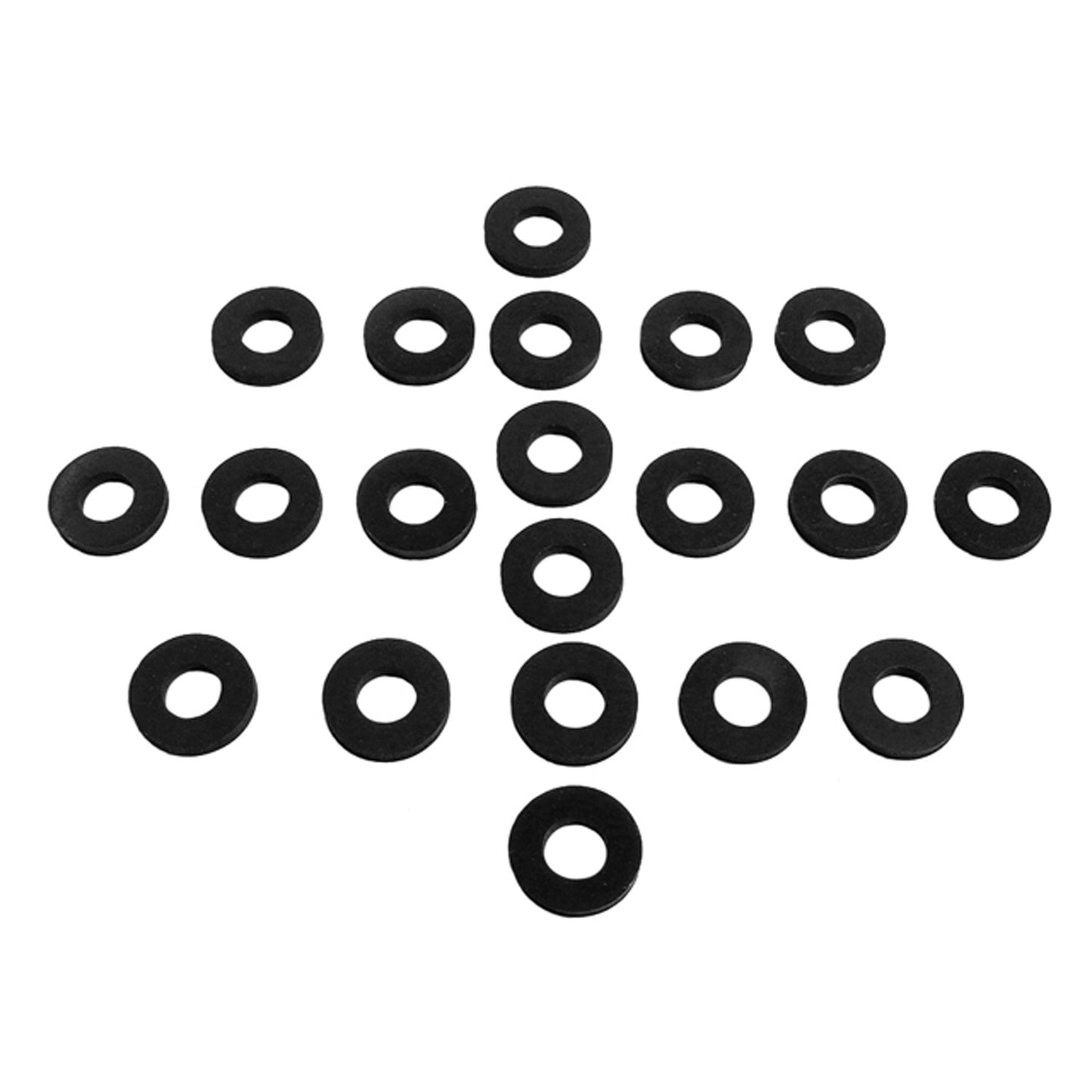 Flat Rubber Washers 3/8" I.D, 3/4" O.D, 1/8" thick, 20-Piece - UW 31