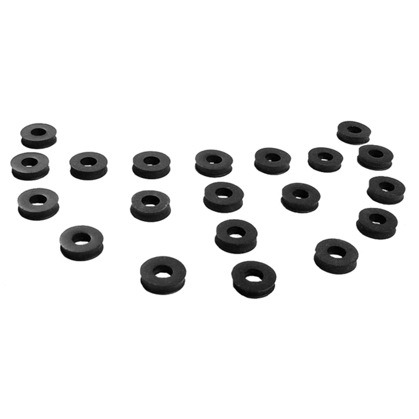 Flat Rubber Washers 7/32" I.D, 1/2" O.D, 1/8" thick, 20-Piece - UW 26