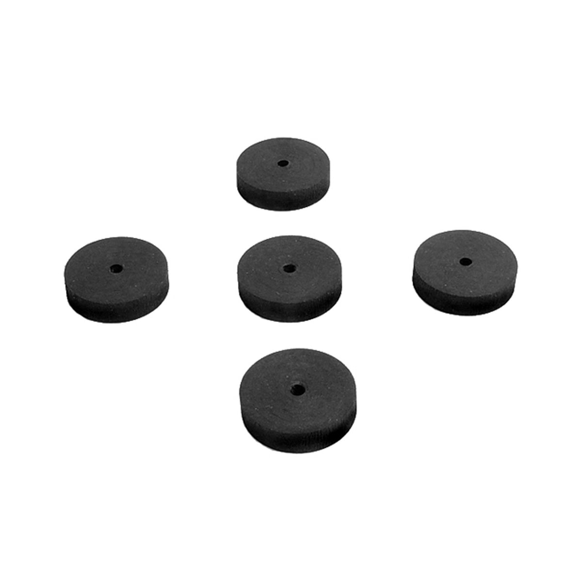Flat Rubber Washers 1/8" I.D, 1" O.D, 1/4" thick, 5-Piece - UW 37
