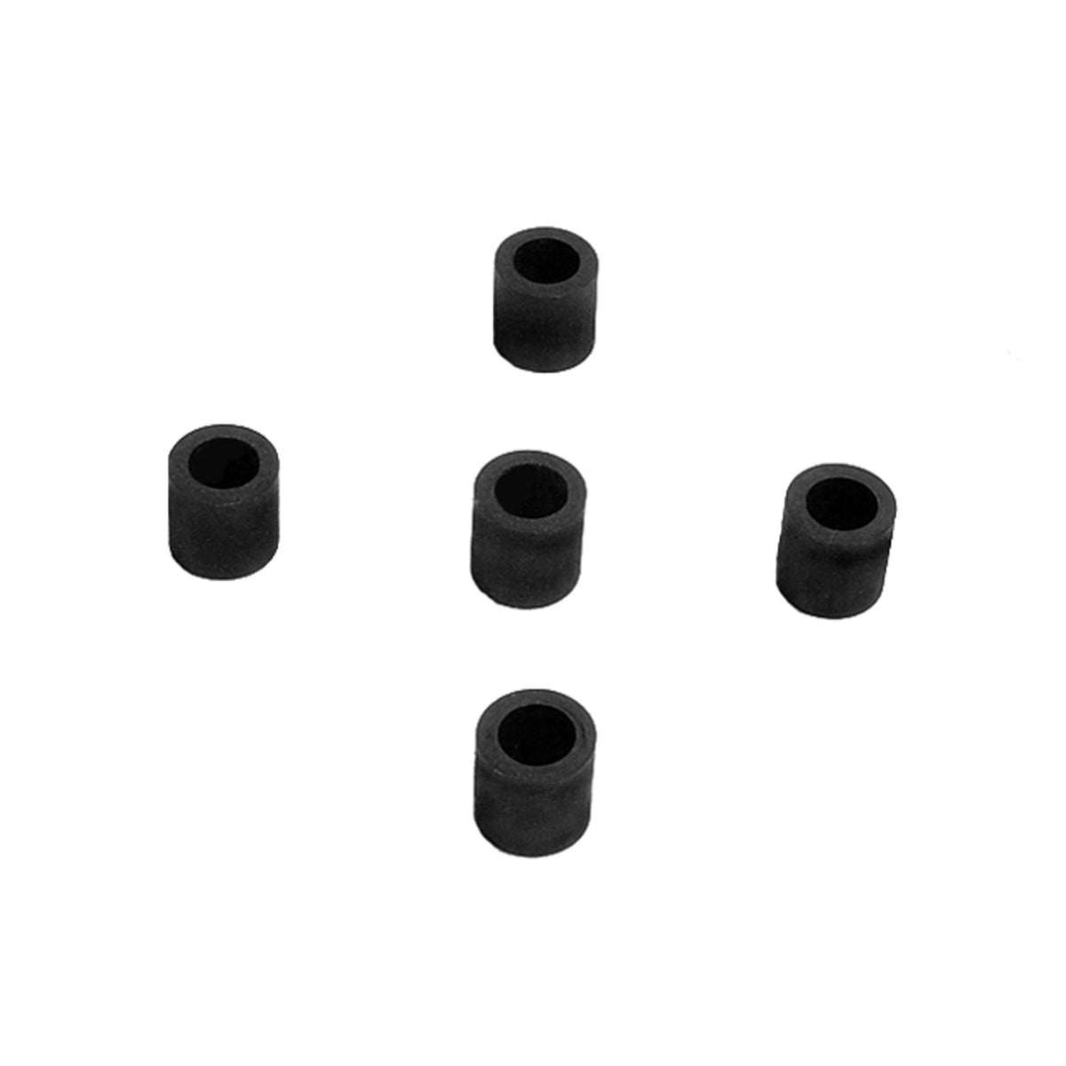 Flat Rubber Washers 1/4" I.D, 3/8" O.D, 3/8" thick, 5-Piece - UW 50