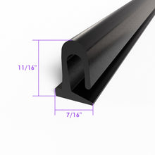 Rear Roll-up Window Seals - 2 Pieces For Plymouth Fury, Savoy 1957-1959 - VS 7-D