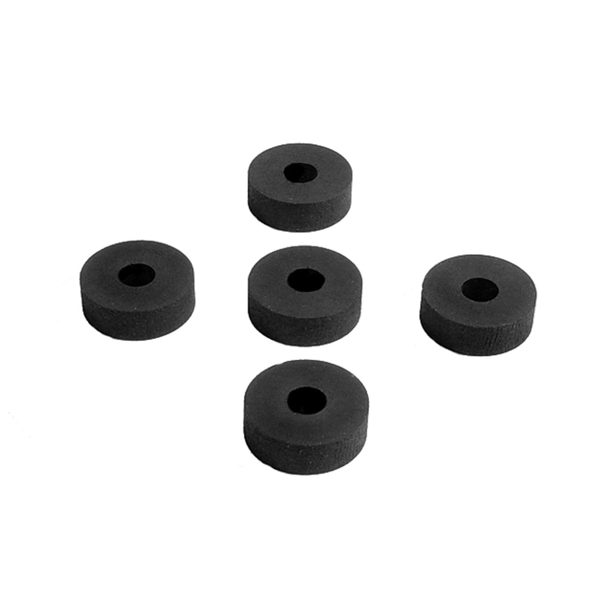 Flat Rubber Washers 1/4" I.D, 3/4" O.D, 1/4" thick, 5-Piece - UW 40
