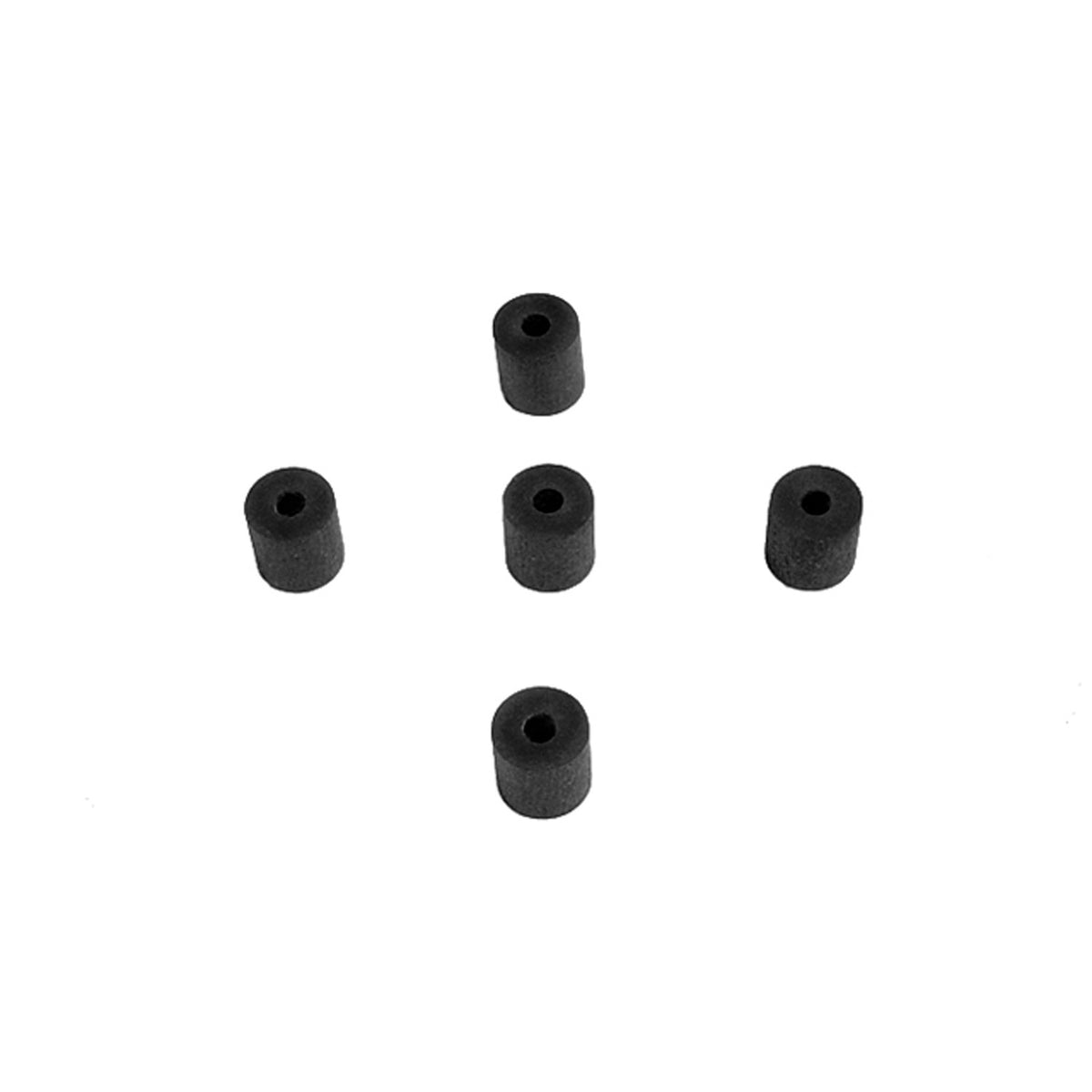 Flat Rubber Washers 1/8" I.D, 3/8" O.D, 3/8" thick, 5-Piece - UW 46