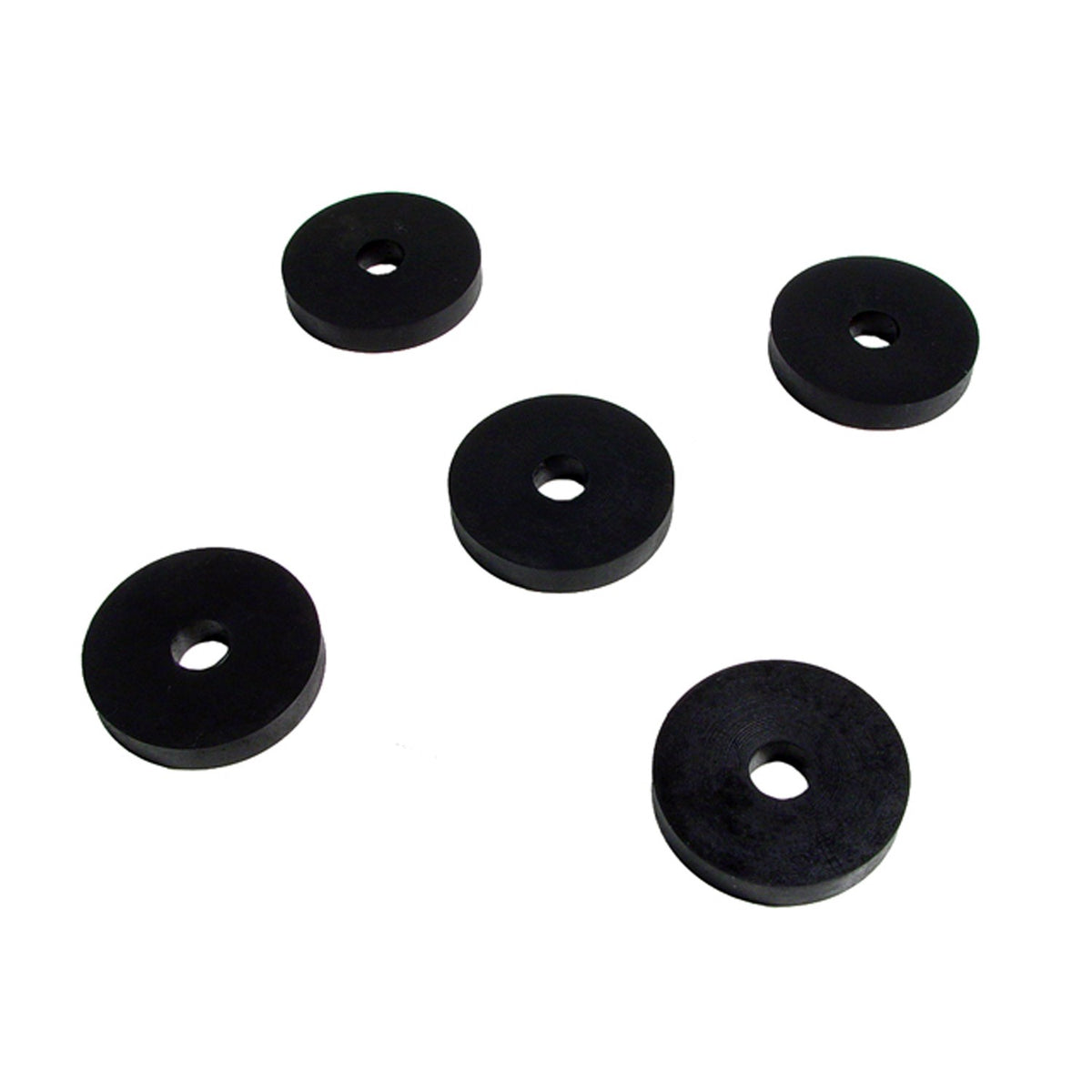 Flat Rubber Washers 3/8" I.D, 1-1/2" O.D, 1/4" thick, 5-Piece - UW 45