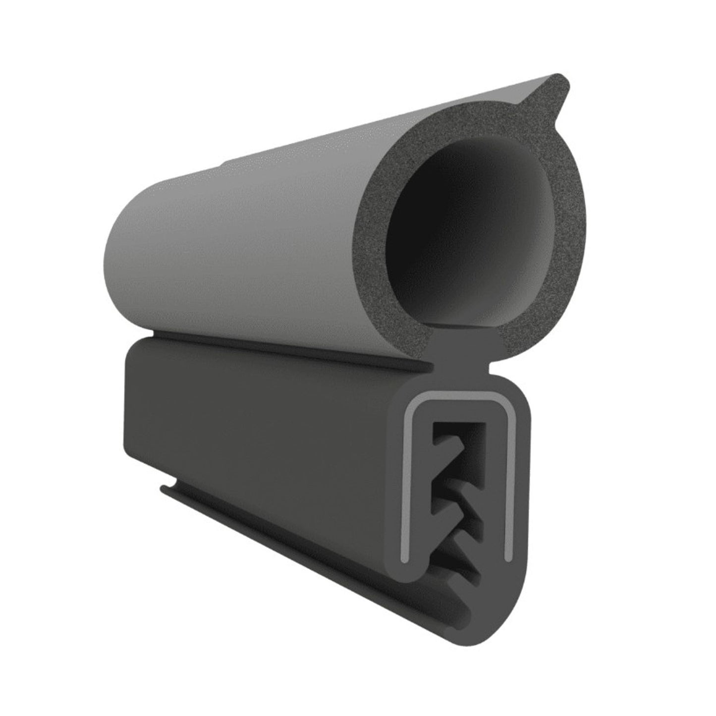 Pinchweld Trim Seal.  Made of all rubber, with a steel core - TS 3-E