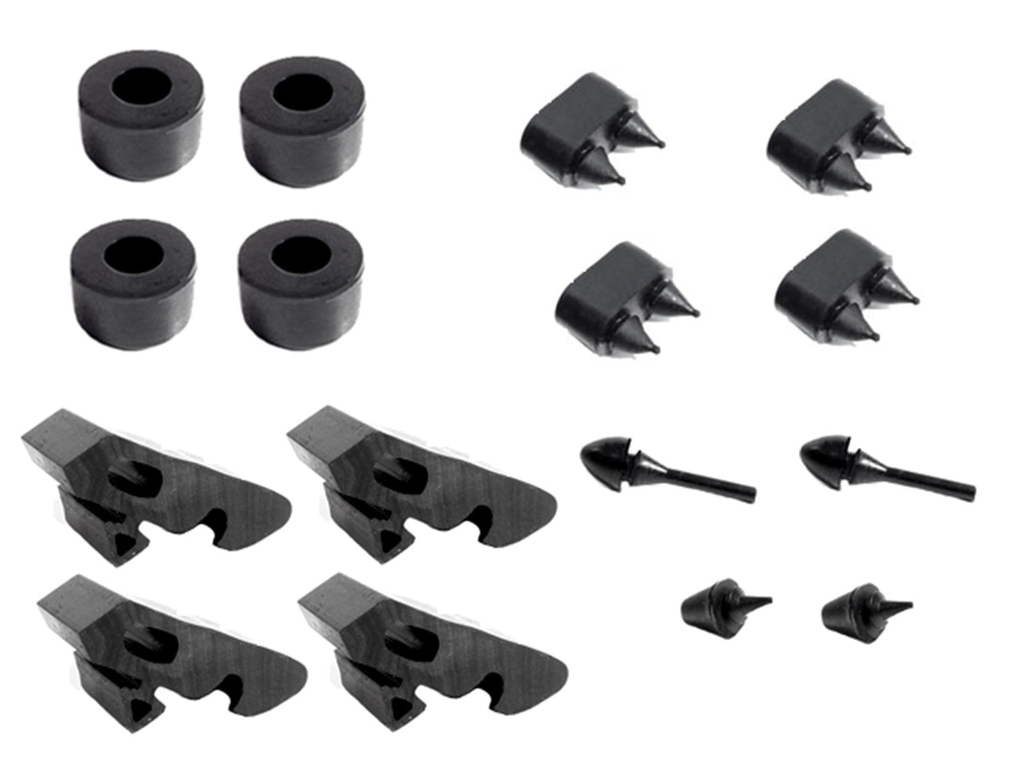 Snap-In-Bumper Kit 16-Piece For Chevrolet El Camino 1968-1972 - SBK 205