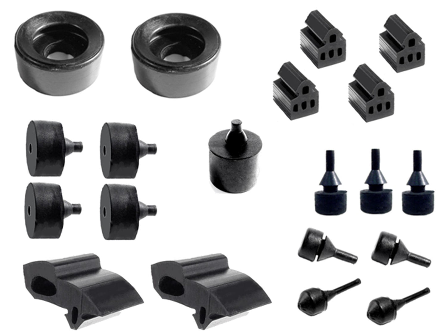 Snap-In-Bumper Kit 20-Piece For Plymouth Barracuda 1972-1974 - SBK 2327
