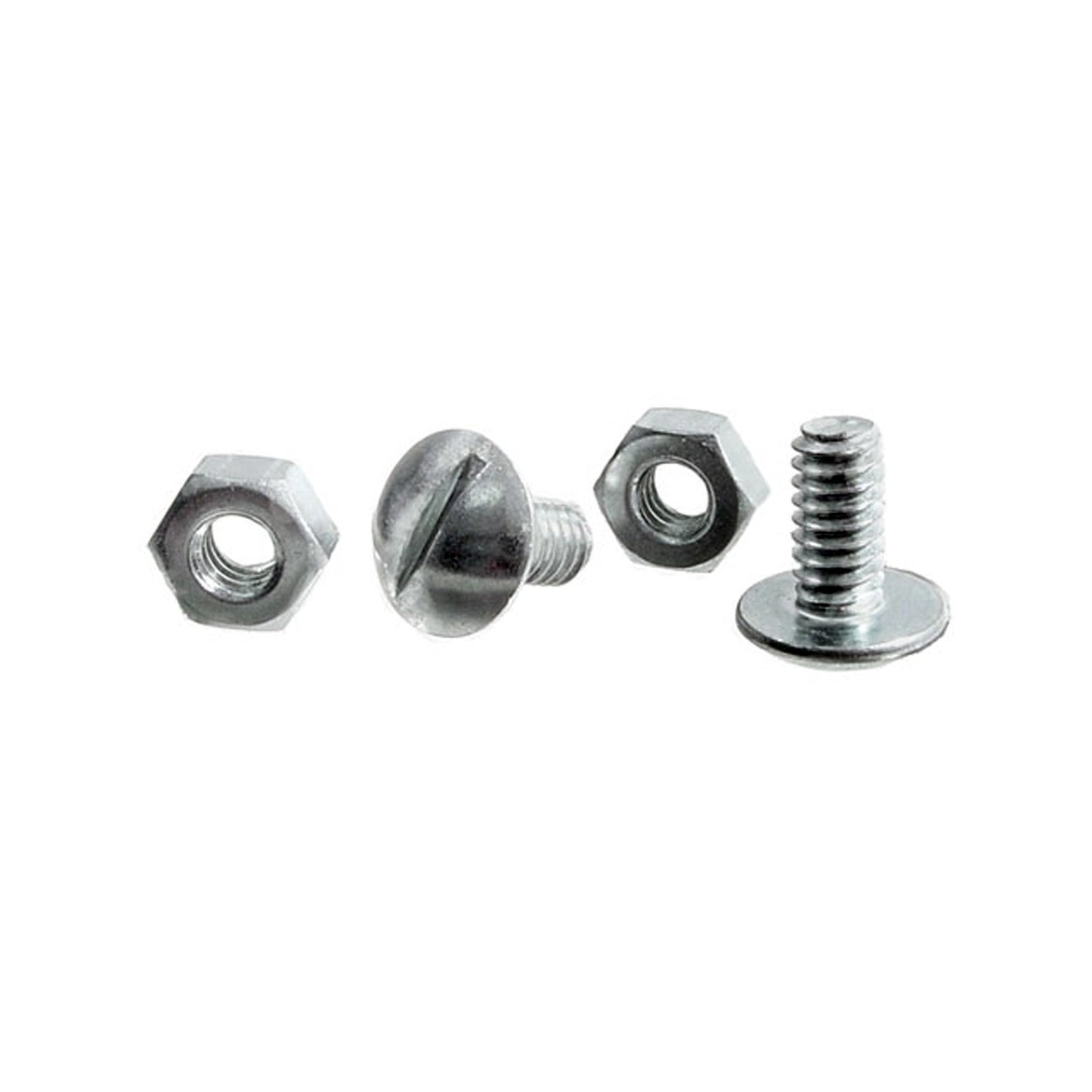 License Plate Nuts & Bolts Cadium Plated, Bolt 1/2" Long, Set of 2 - WF 3002