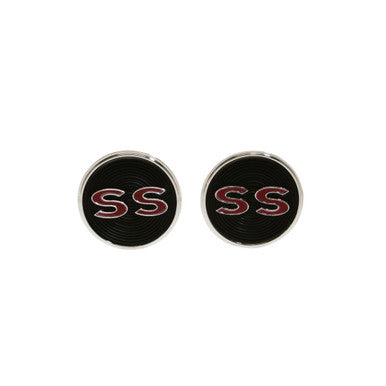 Trim Parts 1964 Chevrolet Impala Door Panel "SS" Emblem W/Fasteners, Pair - (2399)
