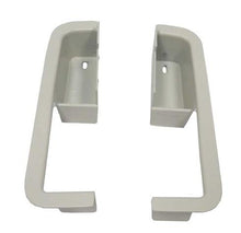 1970 DELUXE DOOR PANEL HAND CUPS, White Metal