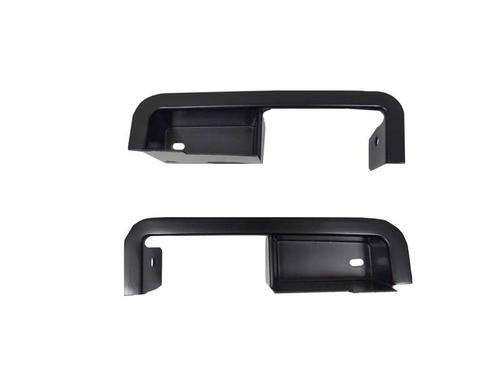 1970 Mustang; Deluxe Door Panel Cup Set; Short Style; Die Cast Metal; LH and RH; Black