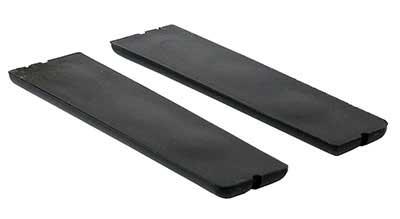 1969 Ford Mustang; Deluxe Door Panel Rubber Hand Cup Insert Pads; Black