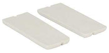 1970 Ford Mustang; Deluxe Door Panel Rubber Hand Cup Insert Pads; White