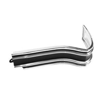Trim Parts 1965 Chevrolet Impala SS/Caprice Black Rear Driver Side Corner Molding, Each - (2463B)